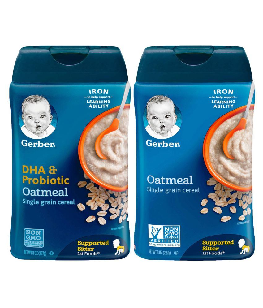 gerber probiotic oatmeal cereal