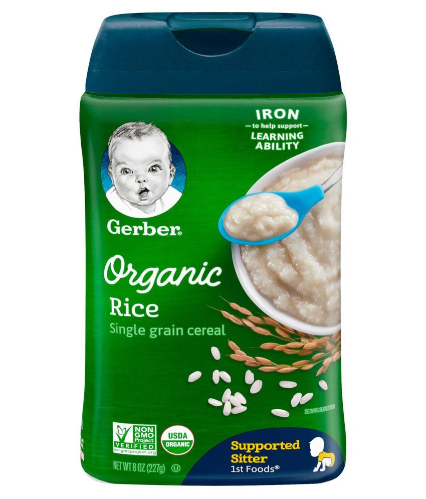 Gerber Organic Rice Cereal Infant Cereal For 6 Months 400 Gm Buy Gerber Organic Rice Cereal Infant Cereal For 6 Months 400 Gm At Best Prices In India Snapdeal