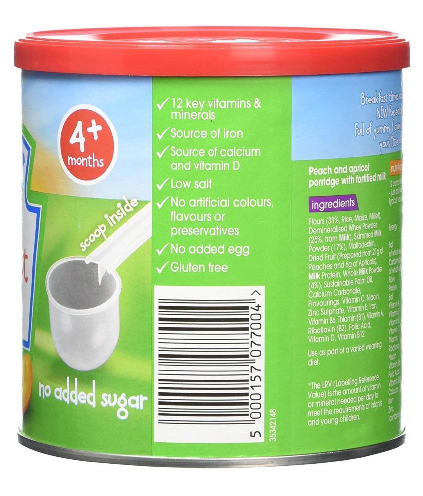 Heinz Peach & Apricot Porridge Infant Cereal for 6 Months + ( 400 gm