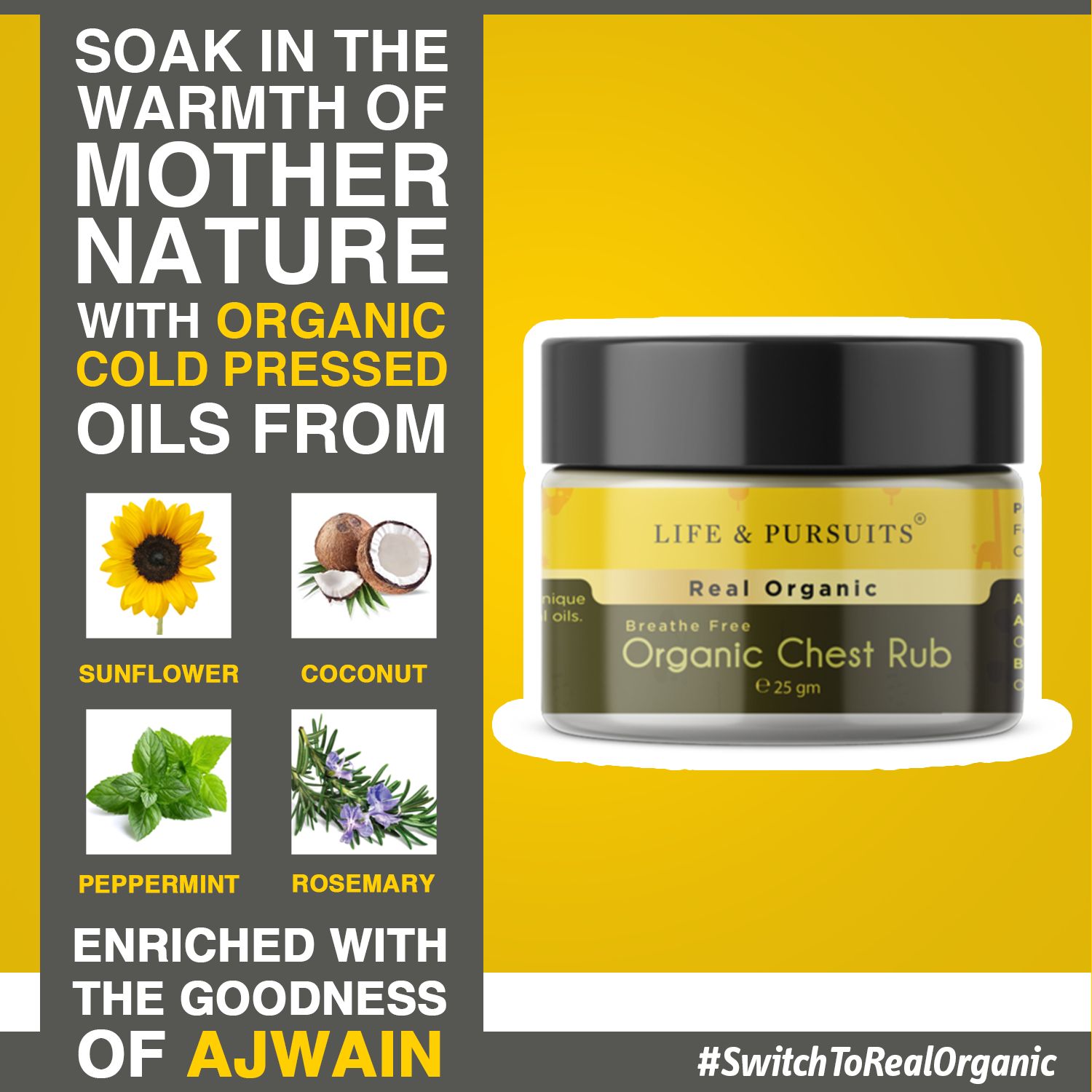 Life & Pursuits Organic Baby Chest Rub For Cough & Cold, Vapor Rub