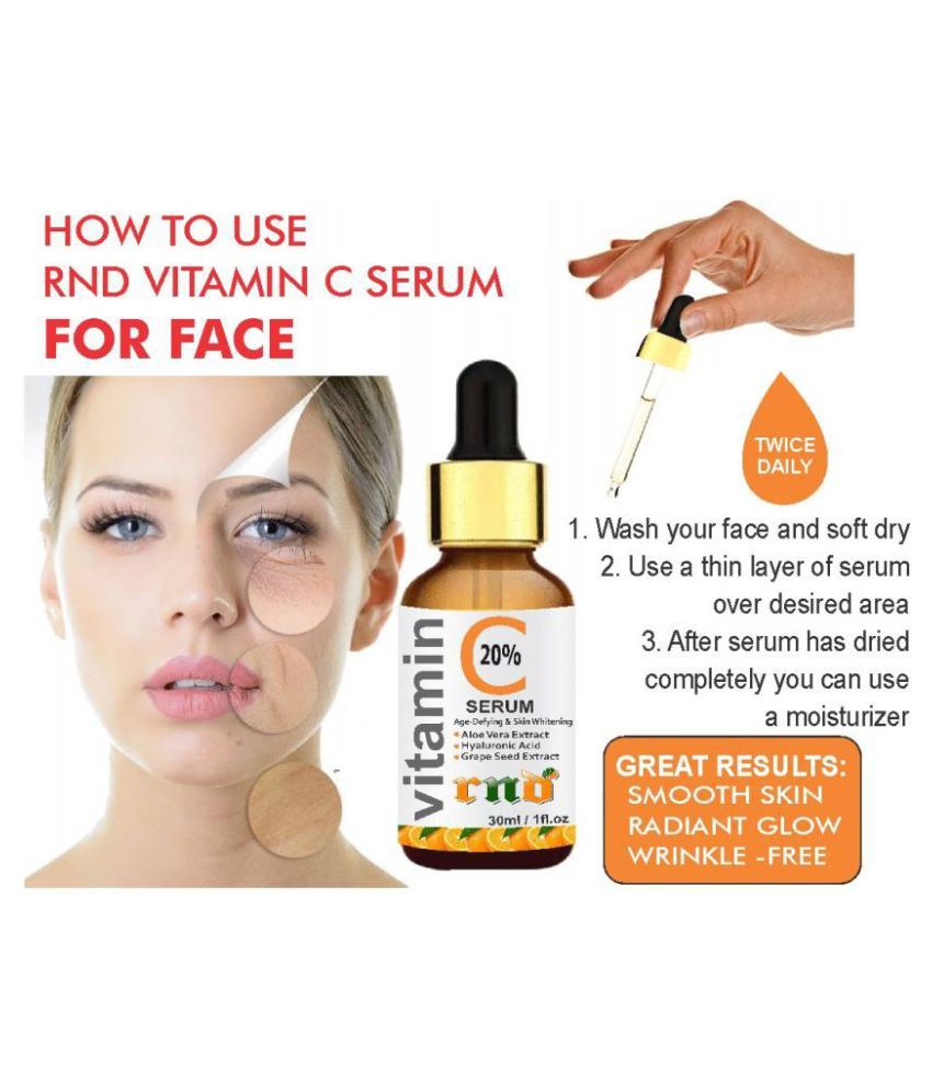 RND Vitamin C Skin Glow Nutrient Serum For Men & Women Face Serum Face ...