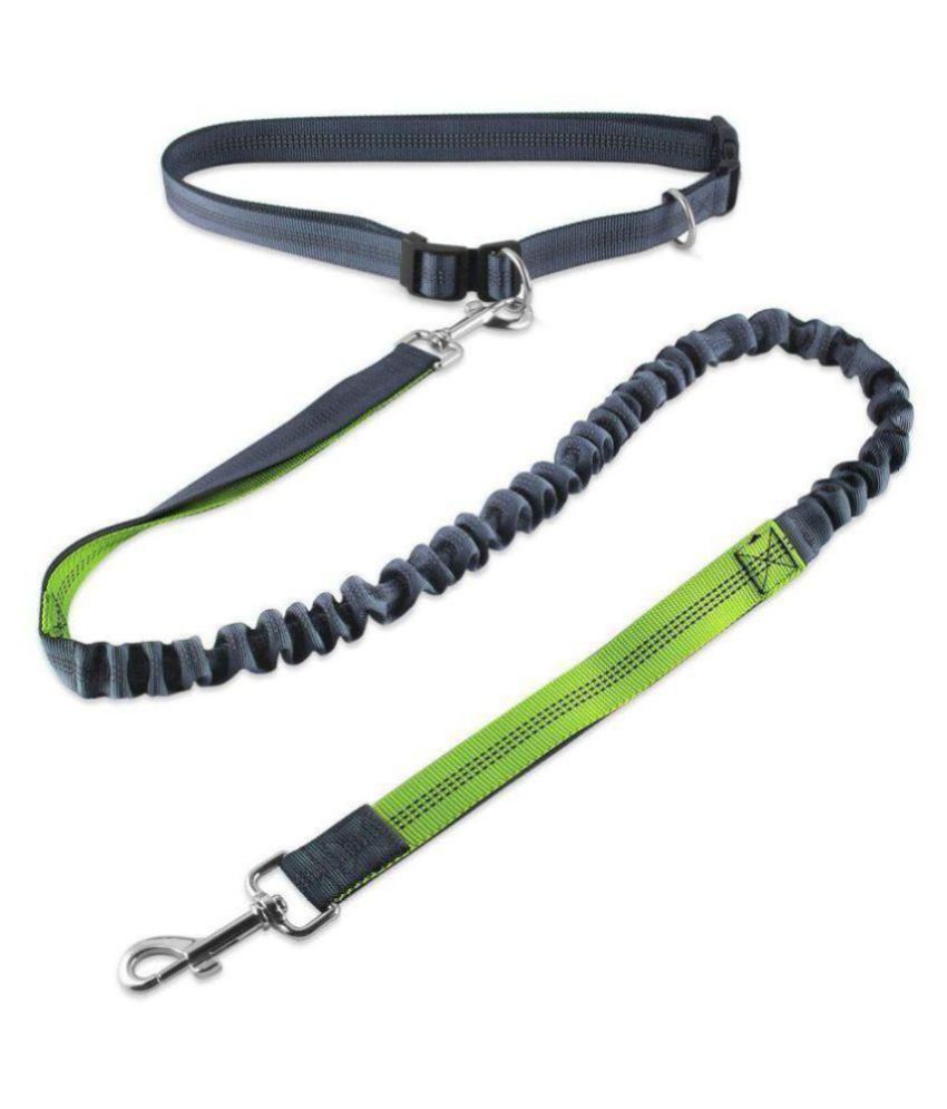 etshop7 Durable Adjustable Hands Free Dog Leash Dual Handle Running ...