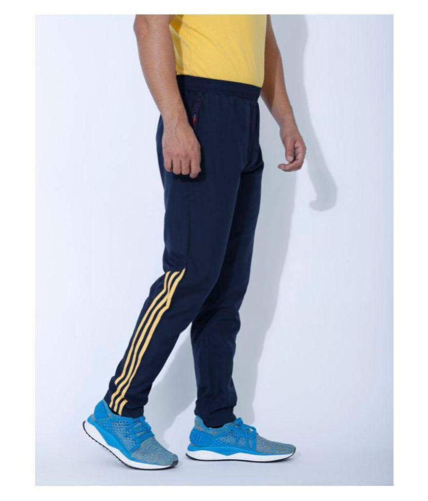 Adidas Blue Polyester Lycra Trackpants - Buy Adidas Blue Polyester ...