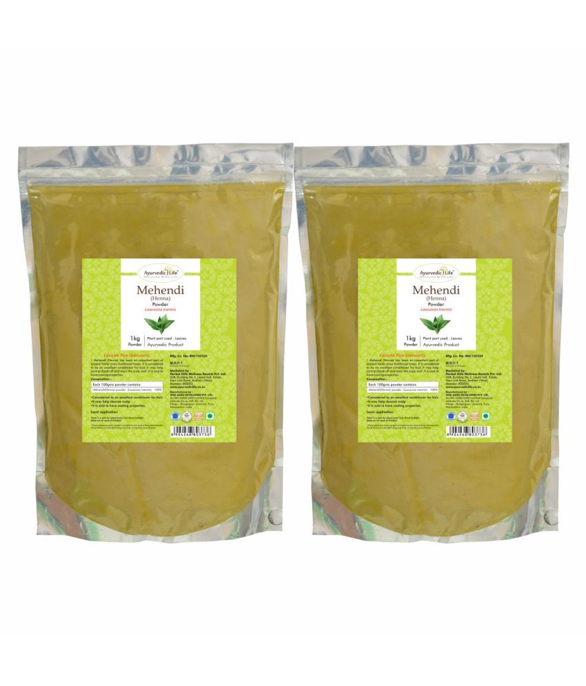     			Ayurvedic Life Mehandi Powder 1 kg Pack of 2