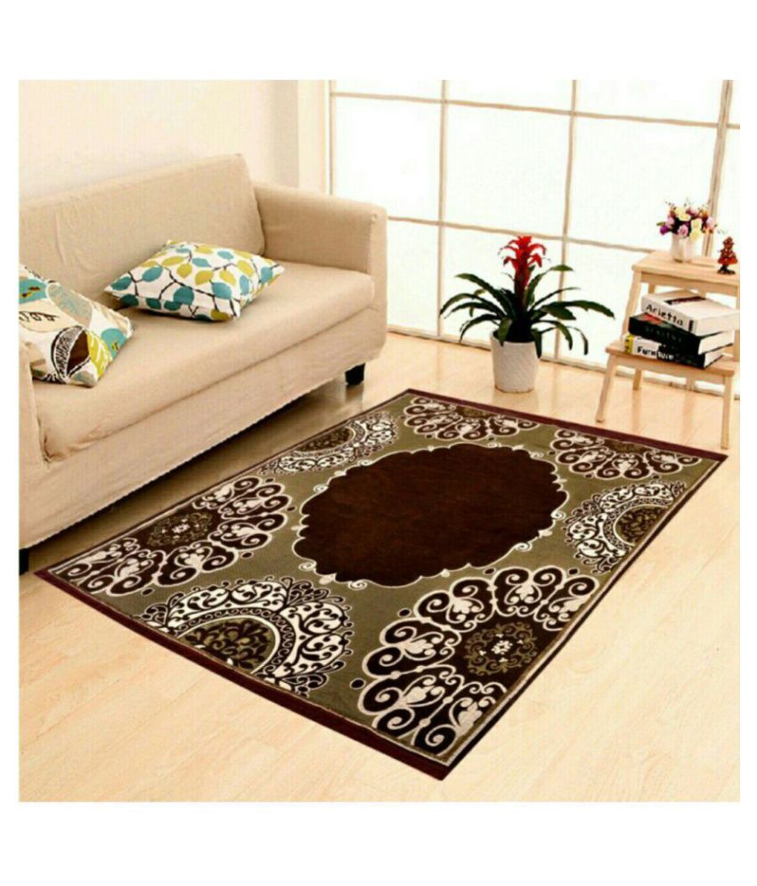 Z Decor Multi Velvet Carpet Traditional 5x7 Ft Buy Z Decor Multi
