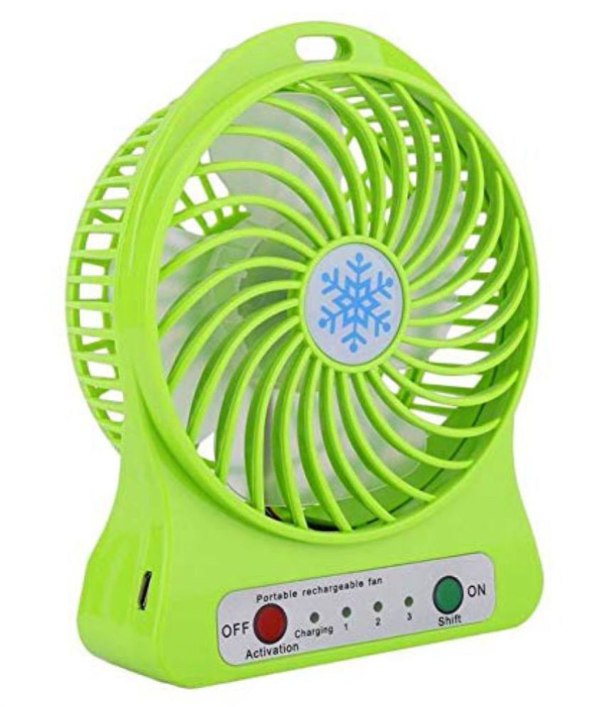 Ever Forever USB Fan Green Pack of Pack of 1 ( Rechargeable Mini Fan