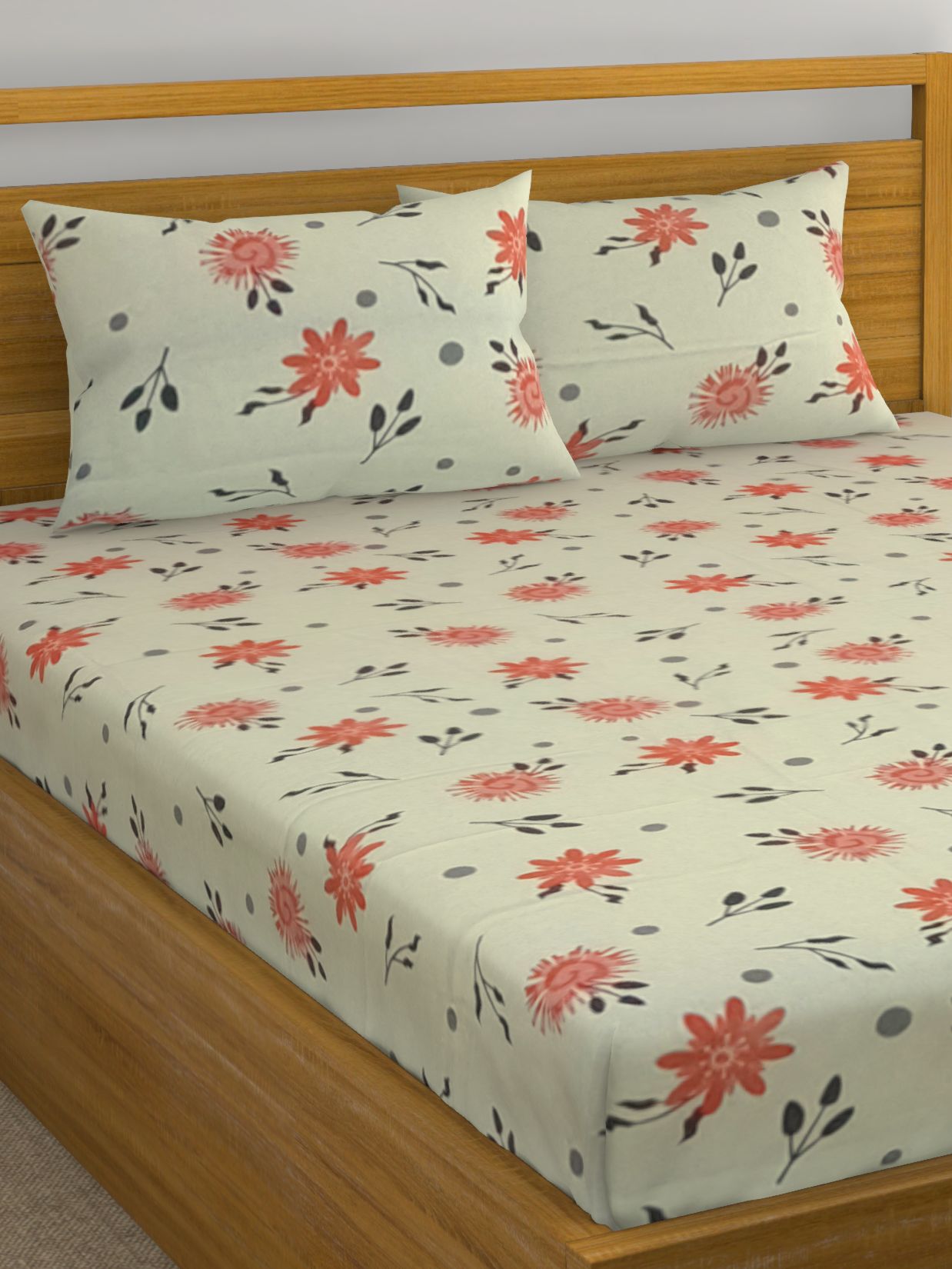Raymond Home Cotton Double Bedsheet with 2 Pillow Covers Buy Raymond