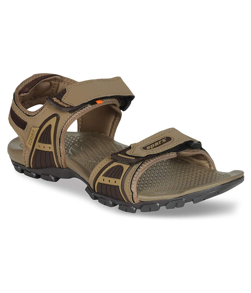 Sparx Brown Canvas Sandals Price in India- Buy Sparx Brown Canvas Sandals Online at Snapdeal