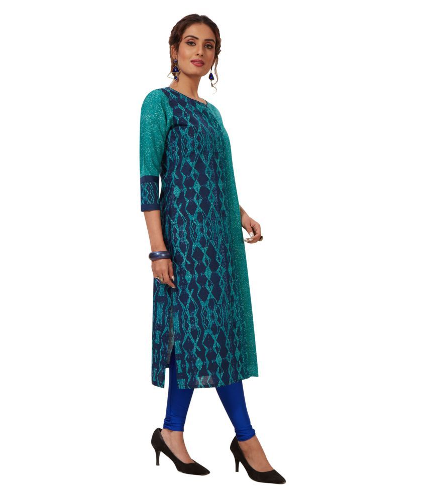 Jaipur Fabrics Green Cotton Printed Unstitched Kurti Buy Jaipur