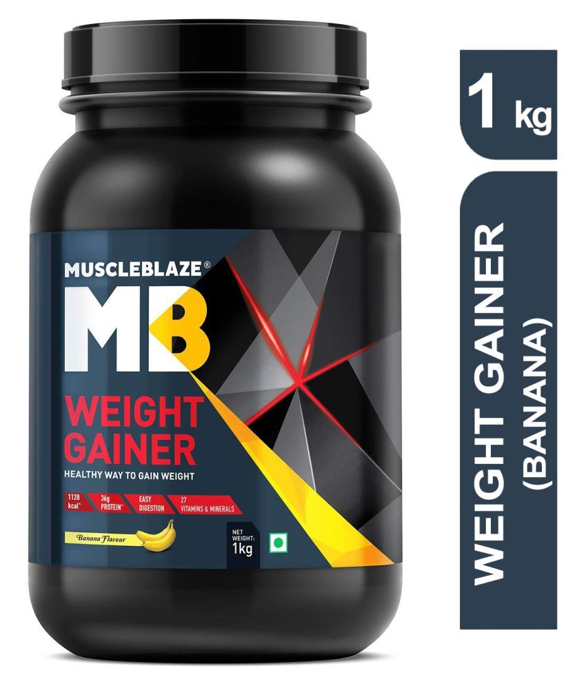 MuscleBlaze Weight Gainer with Added Digezyme 1 kg Weight Gainer Powder Buy MuscleBlaze Weight