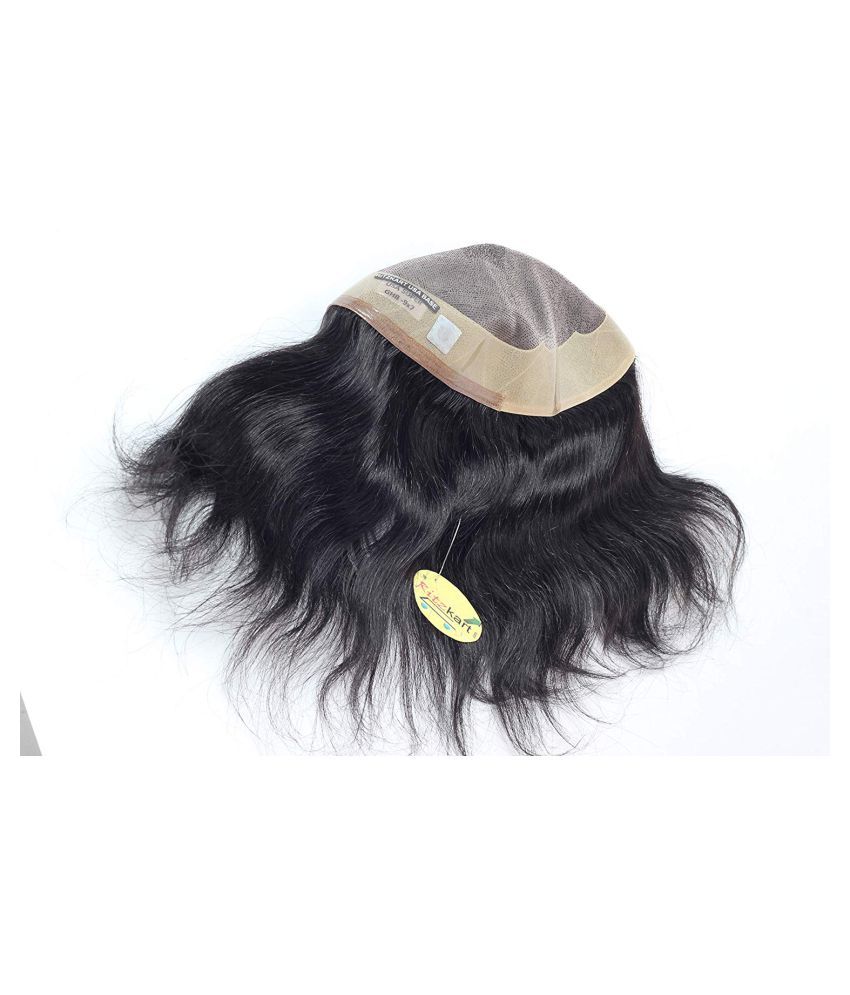 RITZKART 8x6 USA Monofilament Hair Patch,men hair topee 100 Remy Human