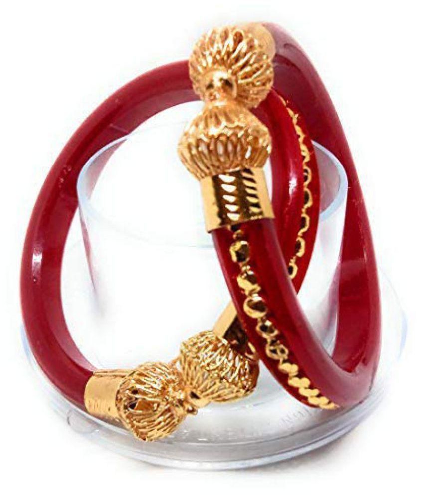 Gold Plated Pola Bangle Set Buy Gold Plated Pola Bangle Set Online In