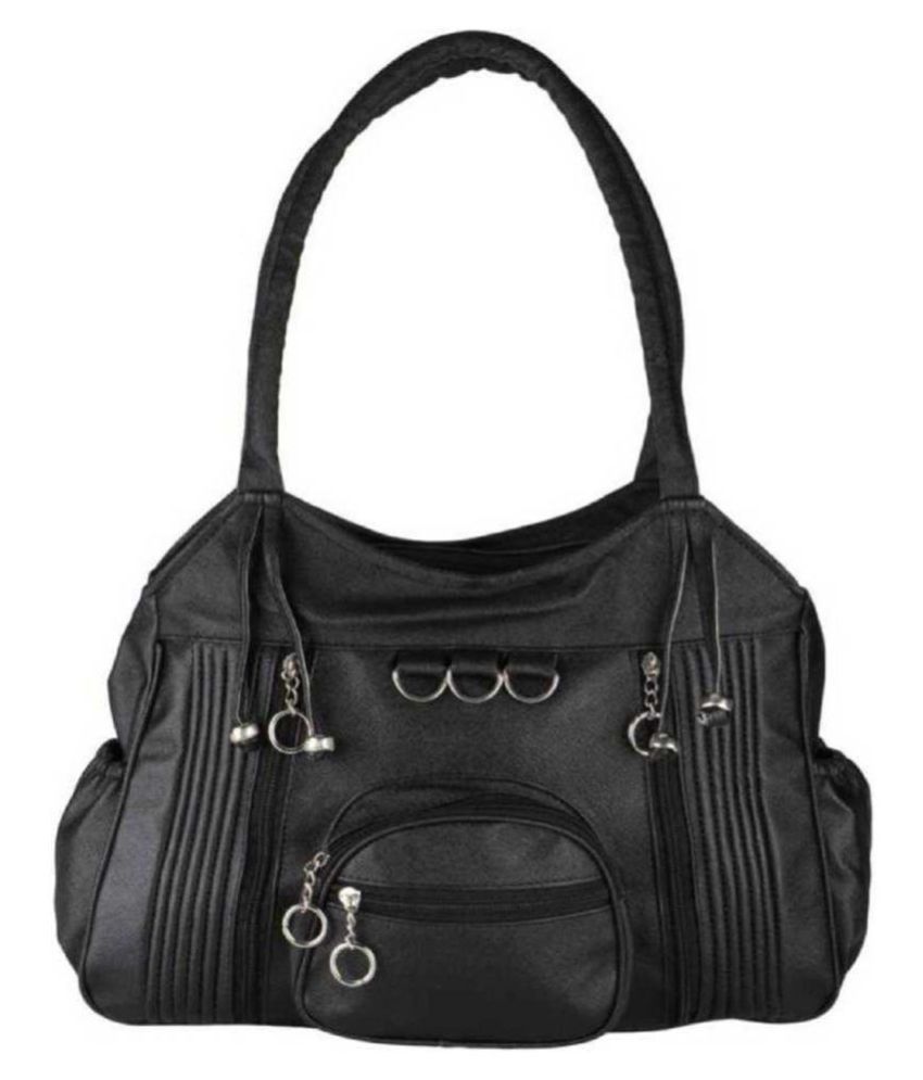 s.s ladies bag Black P.U. Shoulder Bag - Buy s.s ladies bag Black P.U ...