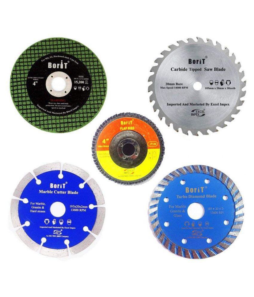 Borit Cutting Wheels combo for angle grinders 4 inch grinding wheels