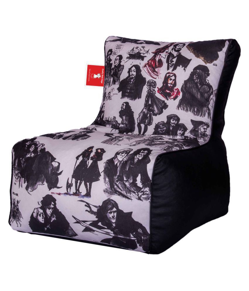 Comfybean Printed Designer Bean Chair Size Kids Filled