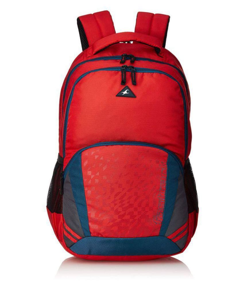 fastrack red backpack