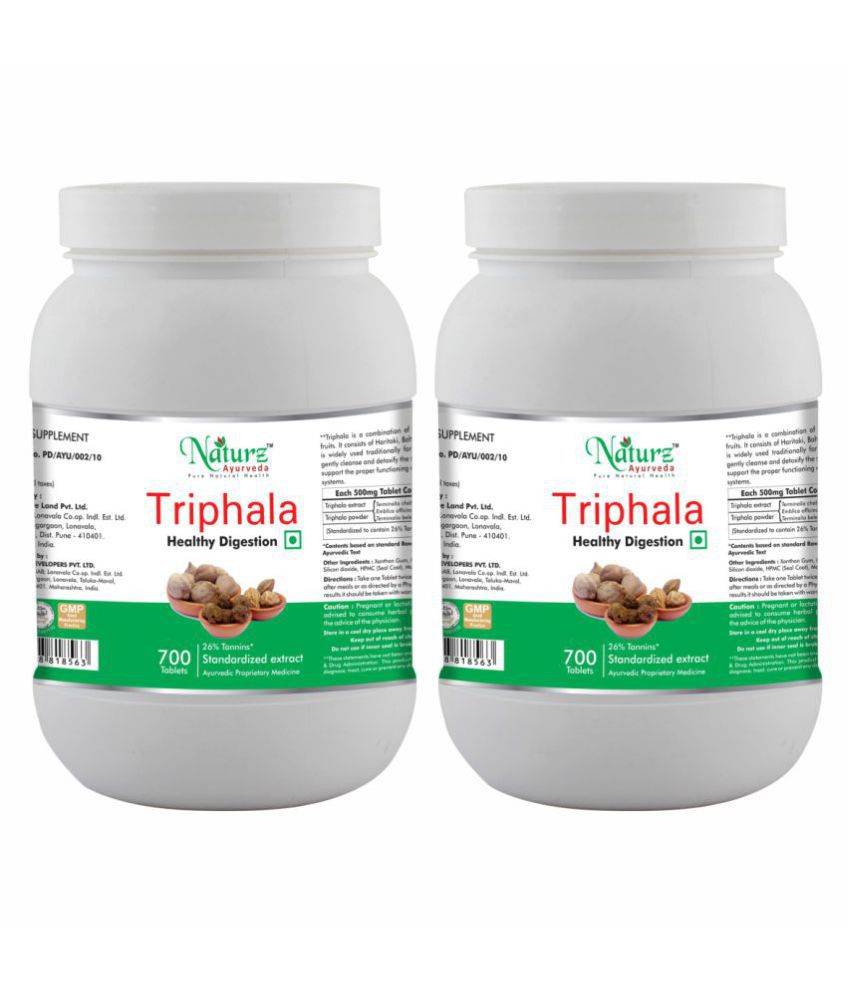 Naturz Ayurveda Triphala Tablets 700 no.s Pack of 2
