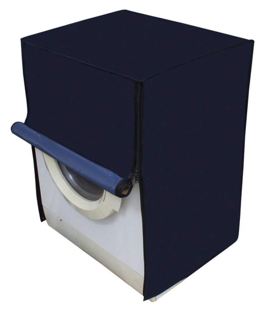     			HOMETALES Single Polyester Blend Navy Washing Machine Cover for Universal 7 kg Front Load