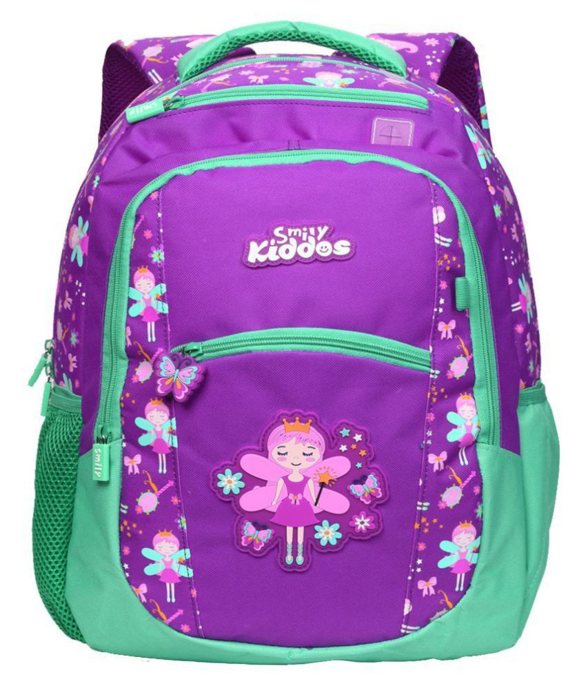 purple school bag