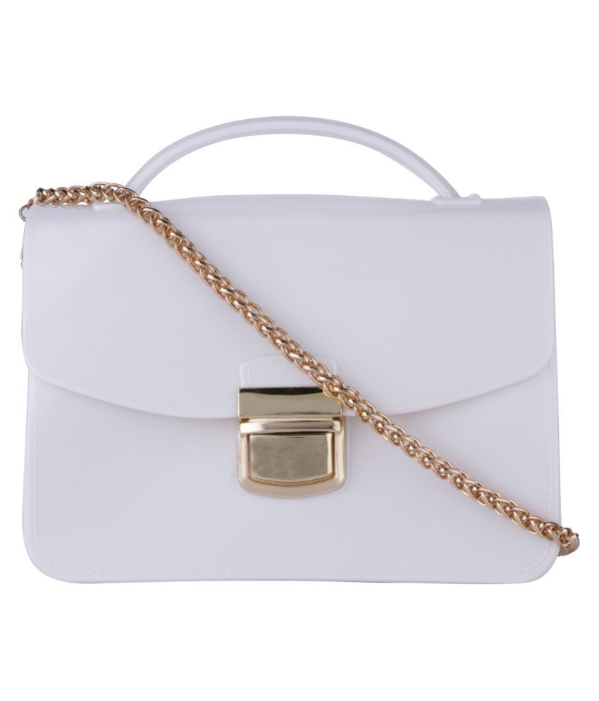 Estelle Norde Small White Zip PVC Detachable Sling Bag For Women: Buy  Online at Best Price in India - Snapdeal