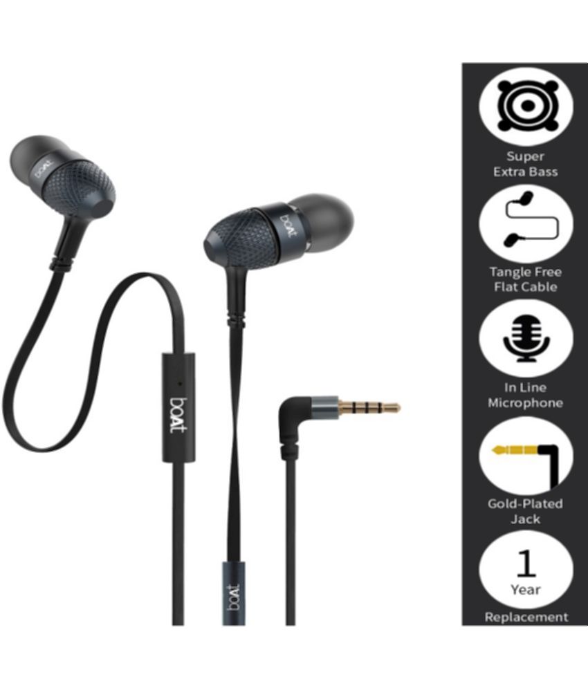 Buy boAt BassHeads 200 In Ear Wired Earphones With Mic 