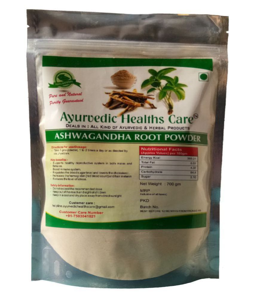 Ayurvedic Healths Care Ashwagandha Root Powder 700 gm Buy Online at
