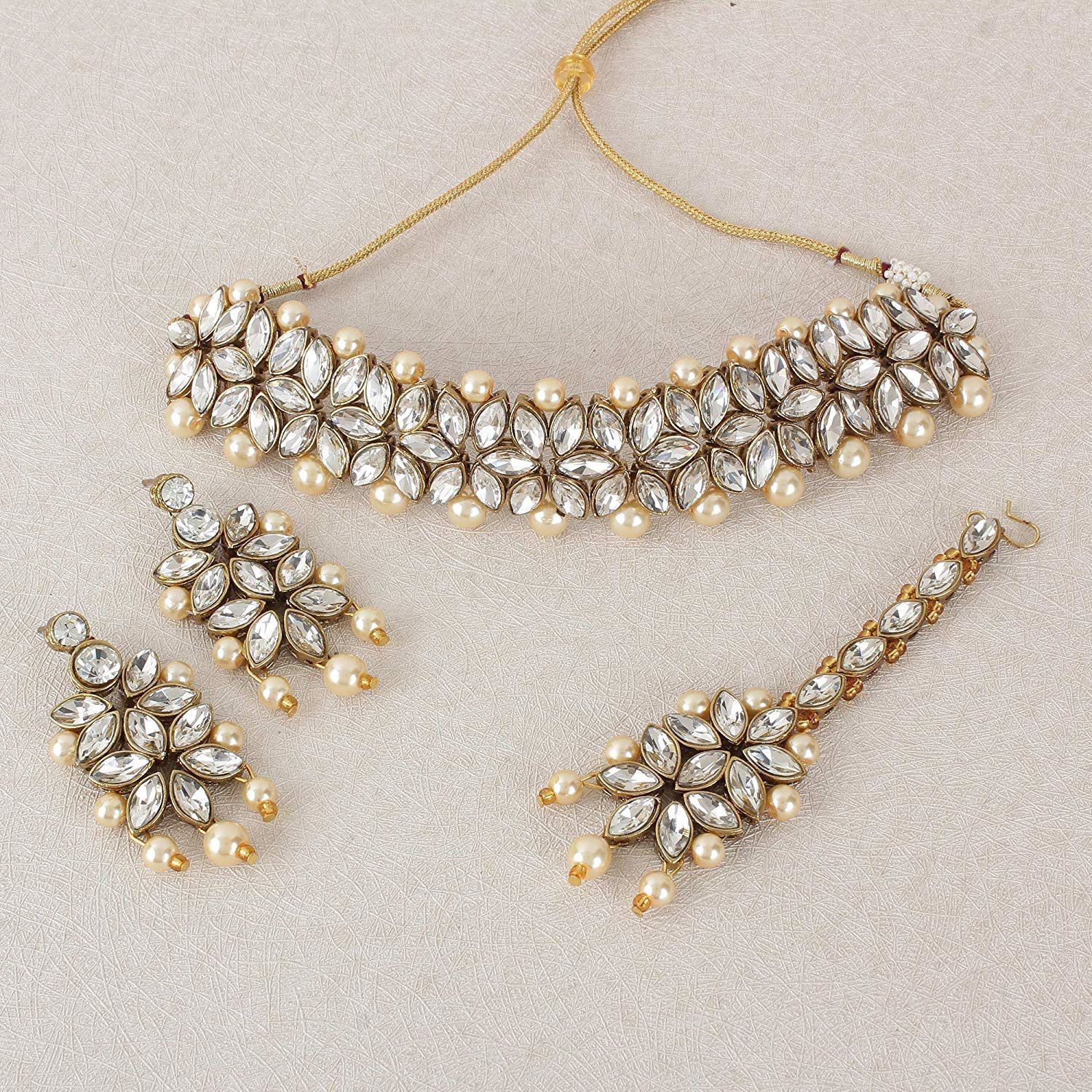 Payal Designs Alloy Golden Collar Contemporary/Fashion Gold Plated