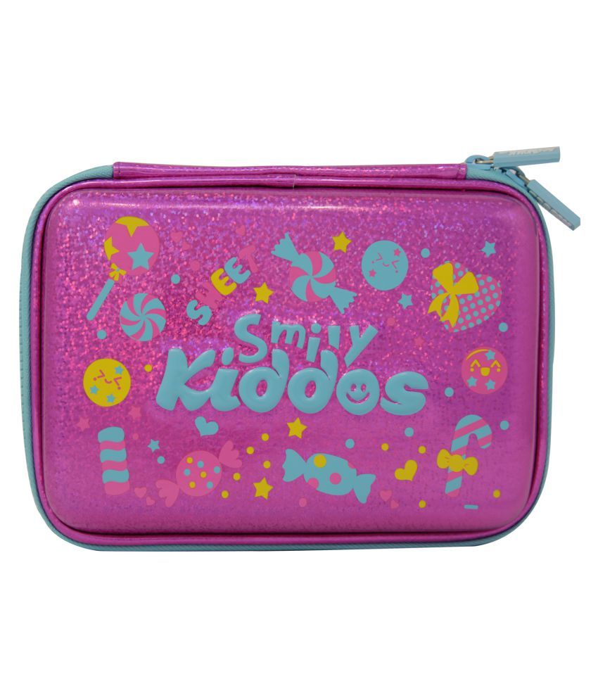 Smily kiddos Bling pencil case Football Black