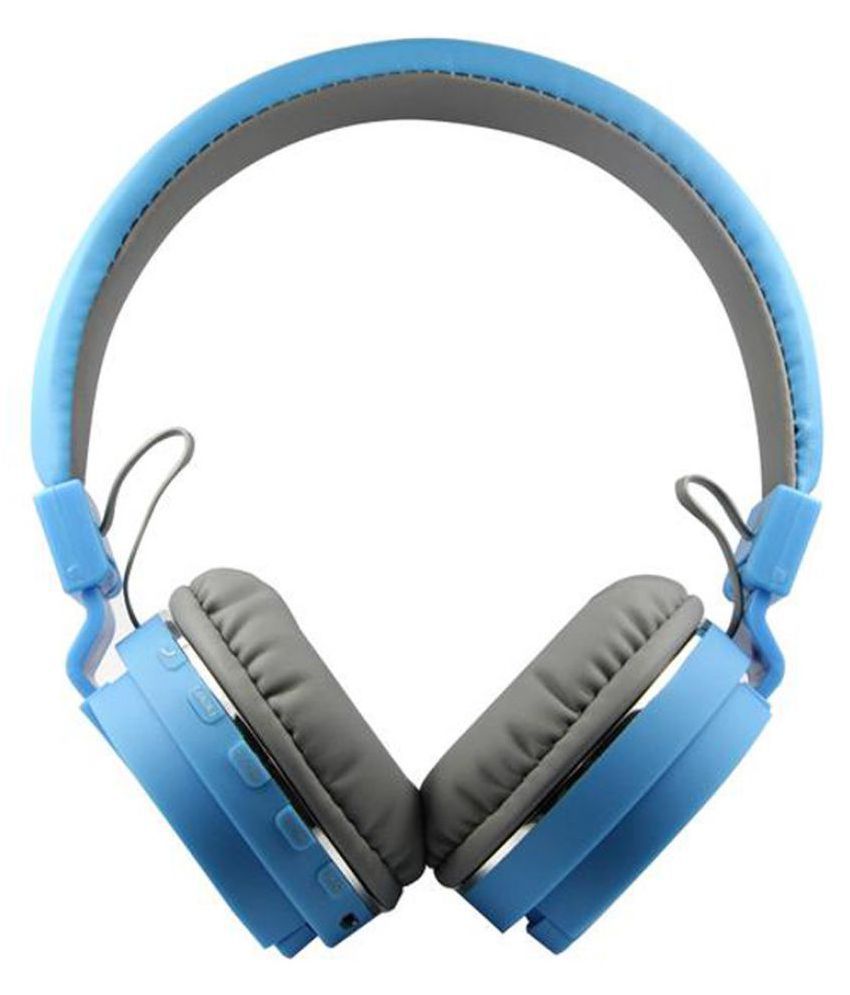 DEFLOC SH12 Over Ear Headset with Mic Blue
