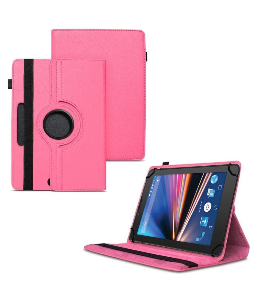 Lava Ivory S 4G Flip Cover By TGK Pink Cases & Covers Online at Low