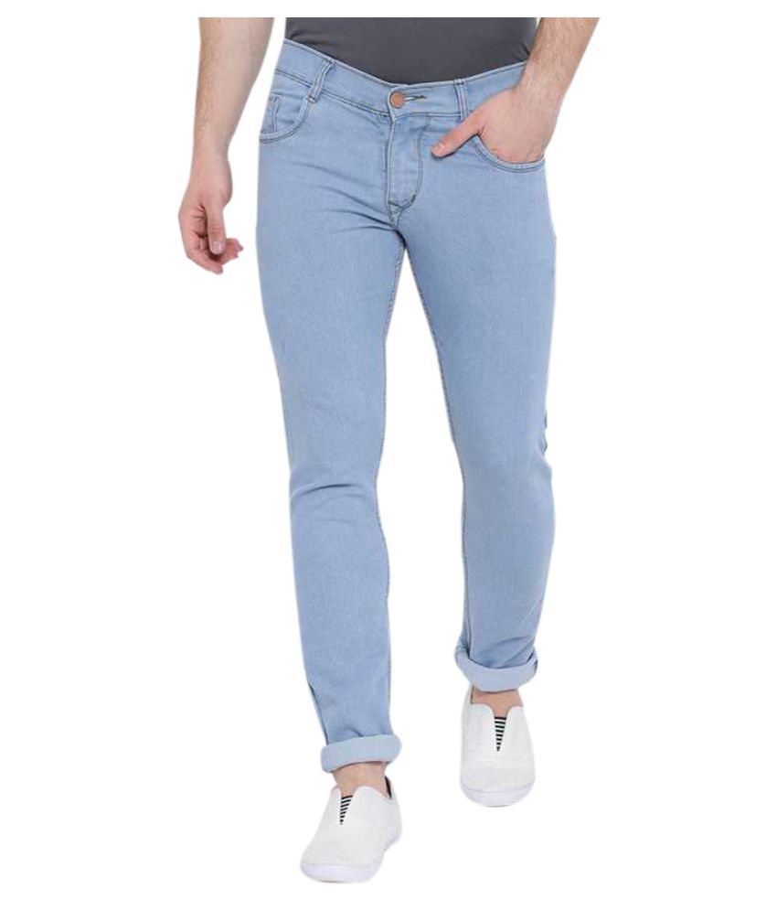 light blue slim jeans