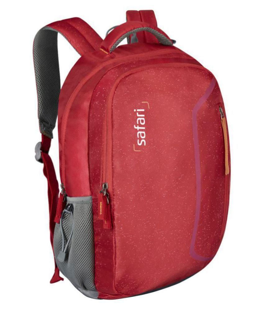 safari red backpack