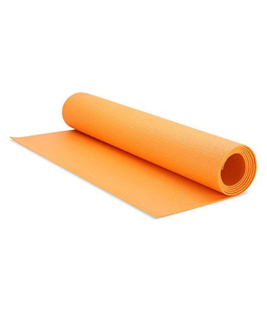 Fitness Life 6 mm PVC Free, EVA Yoga Mat optimal stability Longevity Soft , Firm (Orange