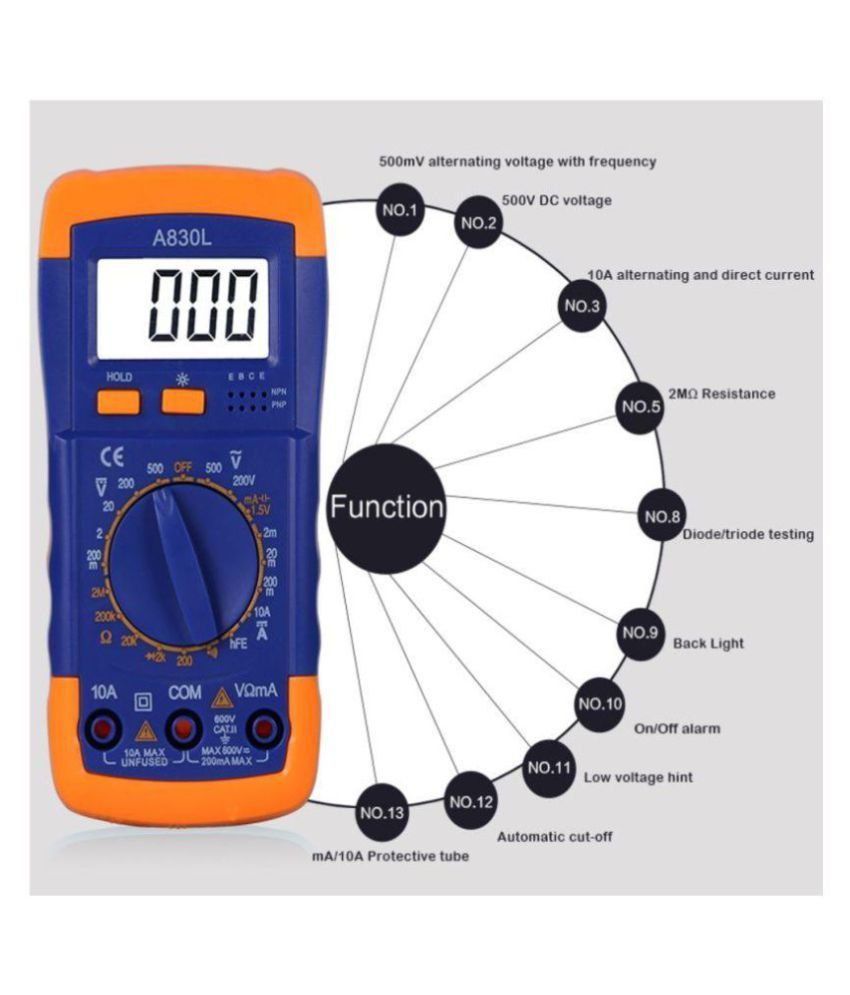 Unity A830L Digital Multimeter Buy Unity A830L Digital Multimeter