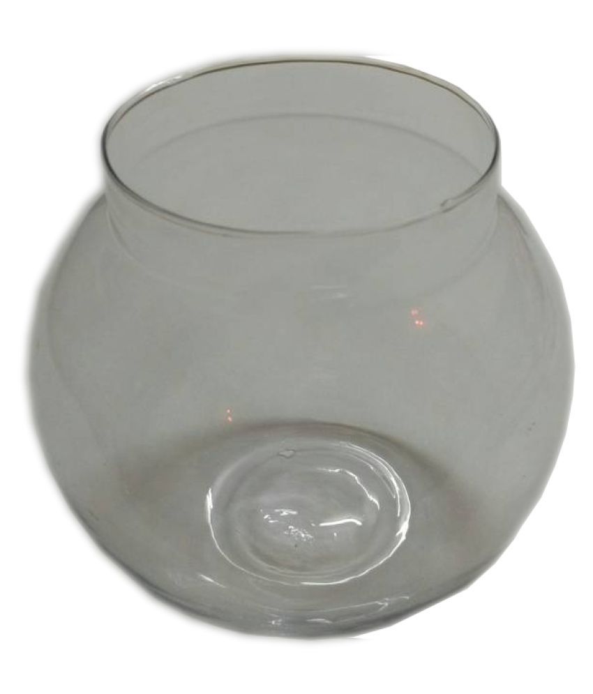     			AFAST Clear & Transparent Round Glass Fish Pot For Joom View Of 6 Inch Table Top-Fb02