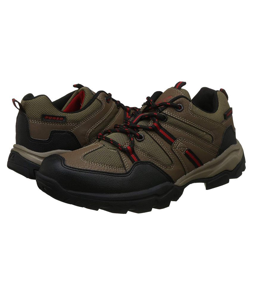 Punk-Aw15 Brown Running Shoes 