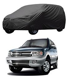 Autoretail Grey Color Dust Proof Car Body Polyster Cover Polyster For Tata Safari