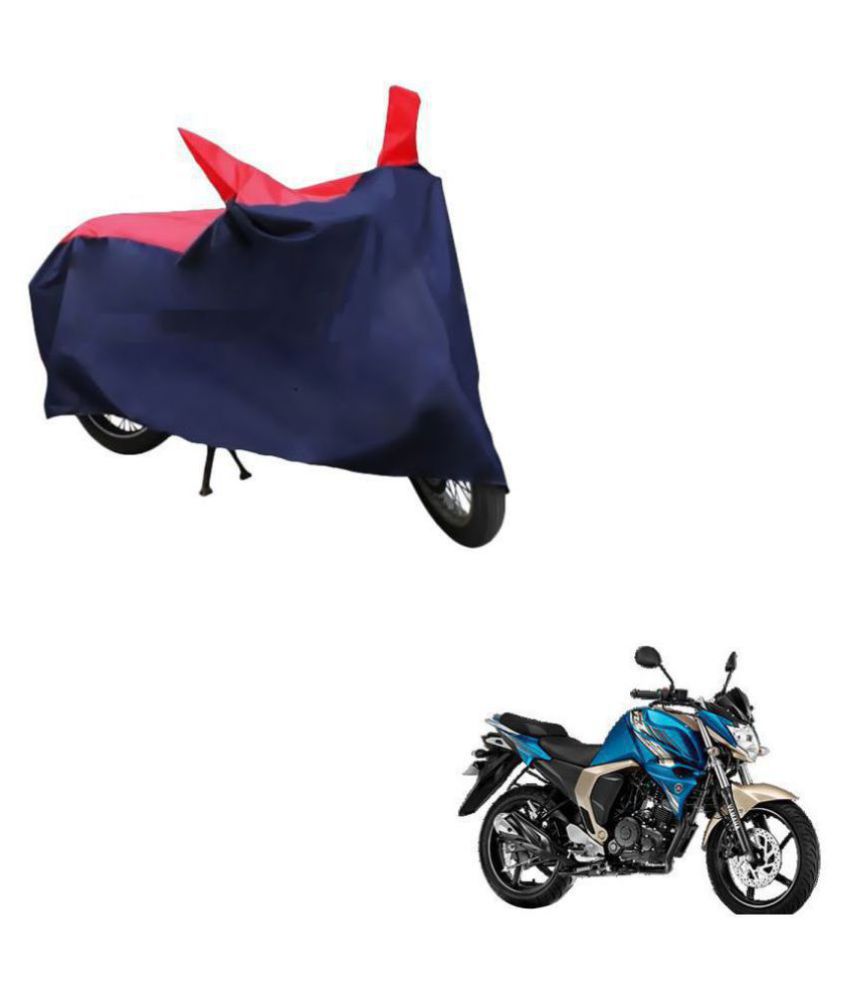     			AutoRetail Dust Proof Two Wheeler Polyster Cover for Yamaha FZ S Ver 2.0 (Mirror Pocket, Red and Blue Color)
