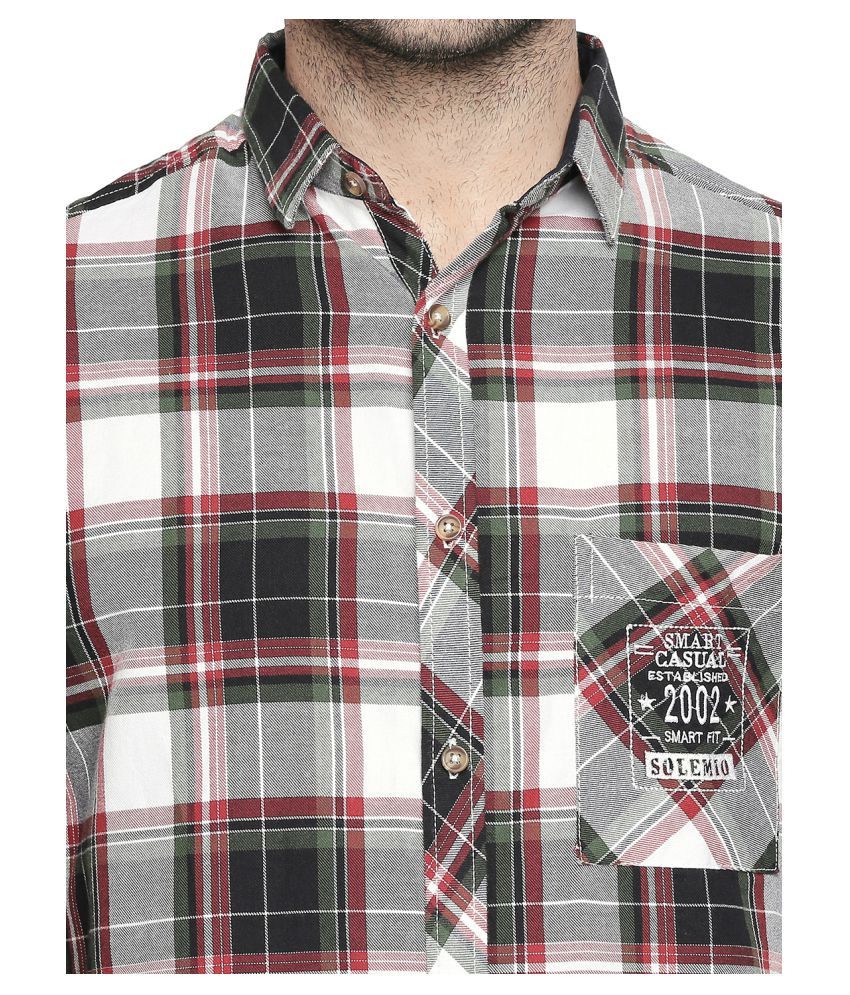 multi color checks shirt
