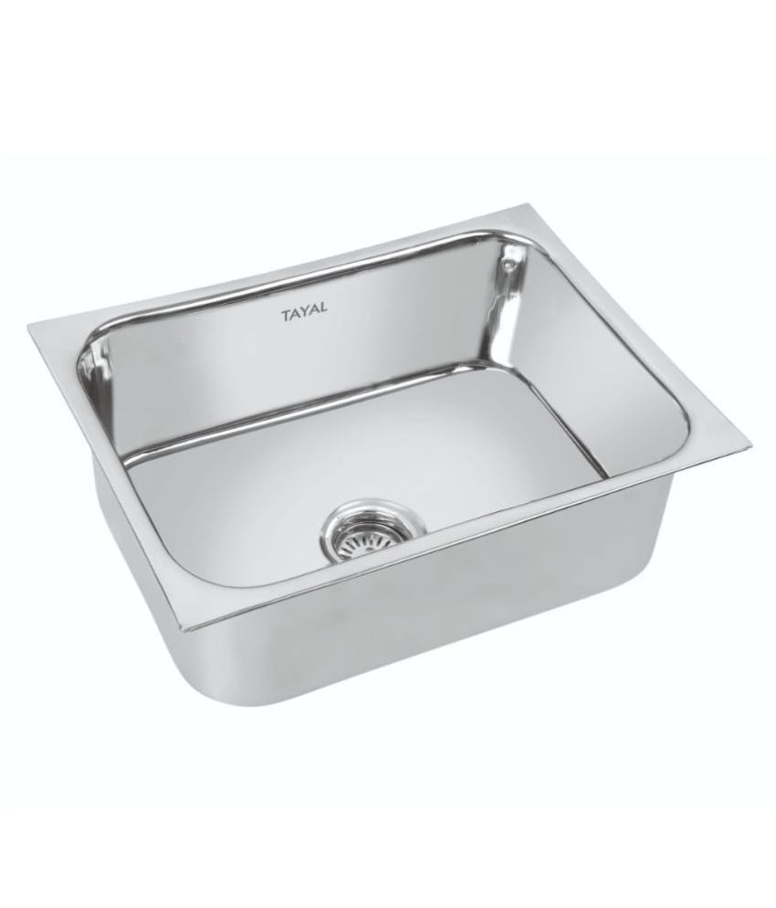 Buy TAYAL Stainless Steel Single Bowl Sink 24 18 9 Inch Online At Low   TAYAL Stainless Steel Single Bowl SDL447471224 1 5c104 