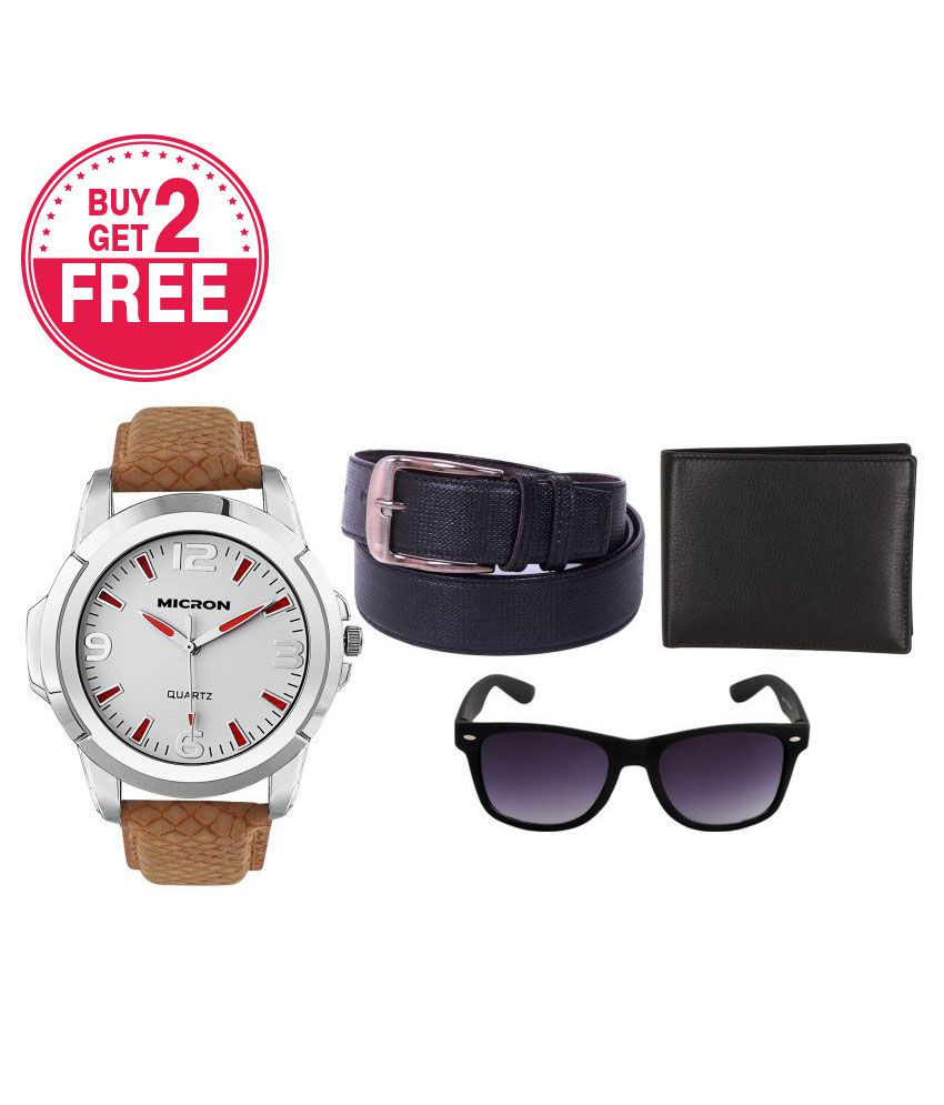 Buy Belt & Wallet Combo & Get Watch + Sunglasses Free: Buy Online at Low Price in India - Snapdeal