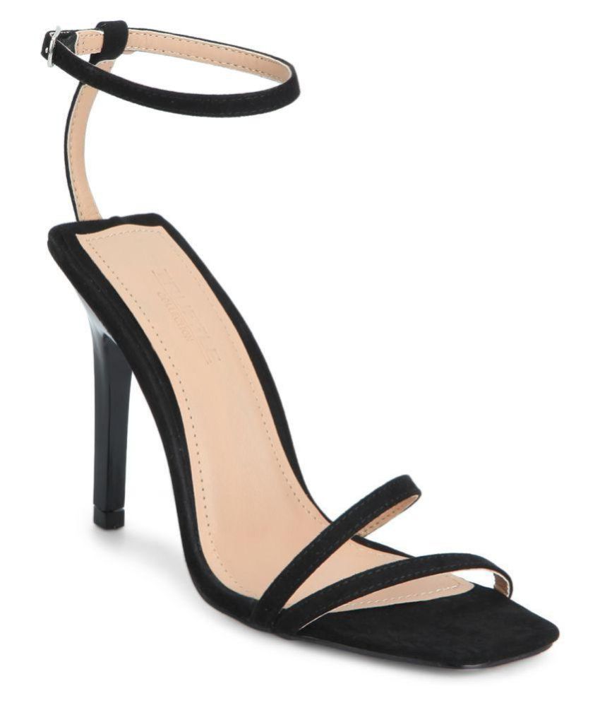 truffle collection black heels