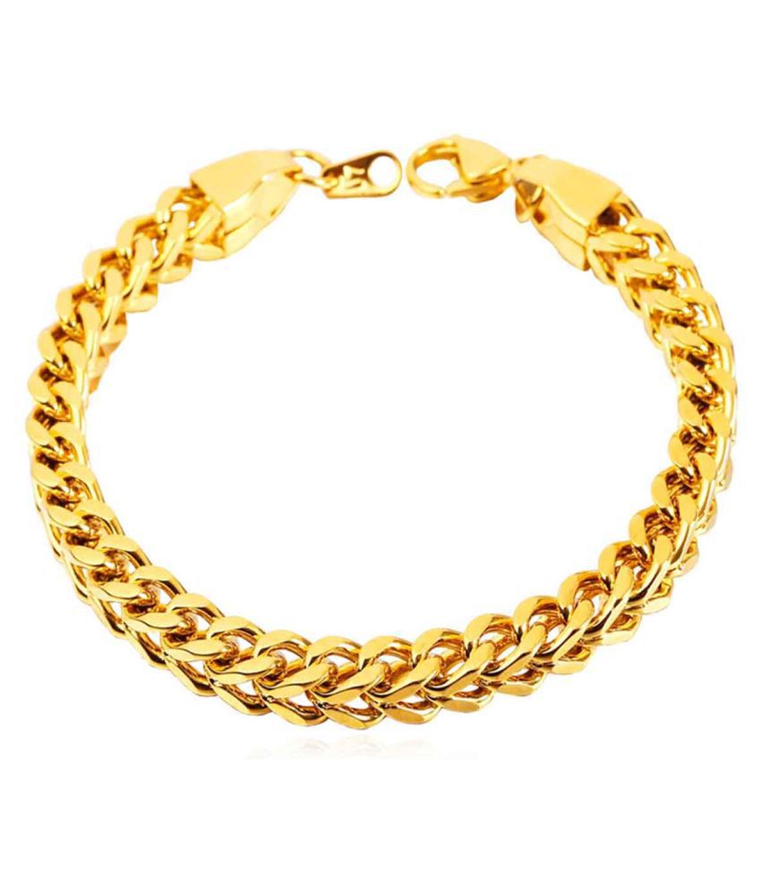     			The Jewelbox Gold Stainless Steel Bracelets