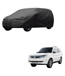 Autoretail Grey Color Dust Proof Car Body Polyster Cover Polyster For Tata Safari Storme