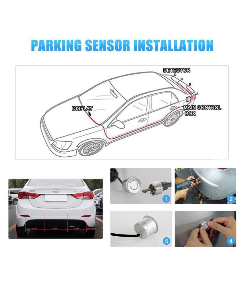 Auto Addict Parking Sensor Maruti Suzuki Alto 800 Sensor Only LED Display Buy Auto Addict