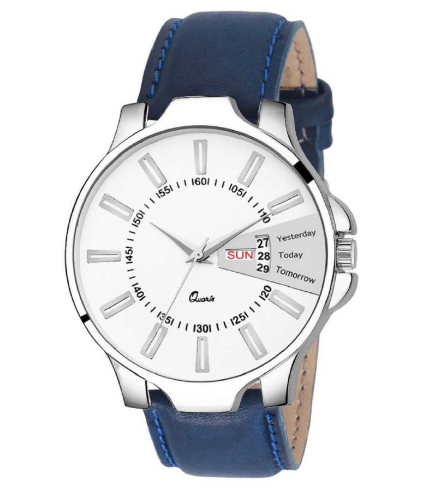    			newmen 2063 Day and Date Leather Analog Men's Watch