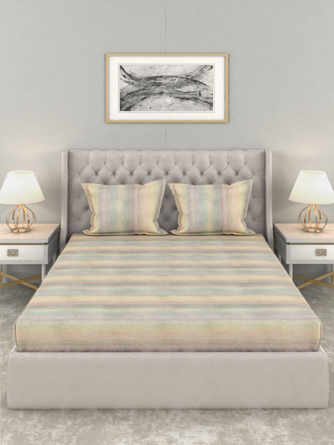 Trident Cotton Double Bedsheet with 2 Pillow Covers Buy Trident