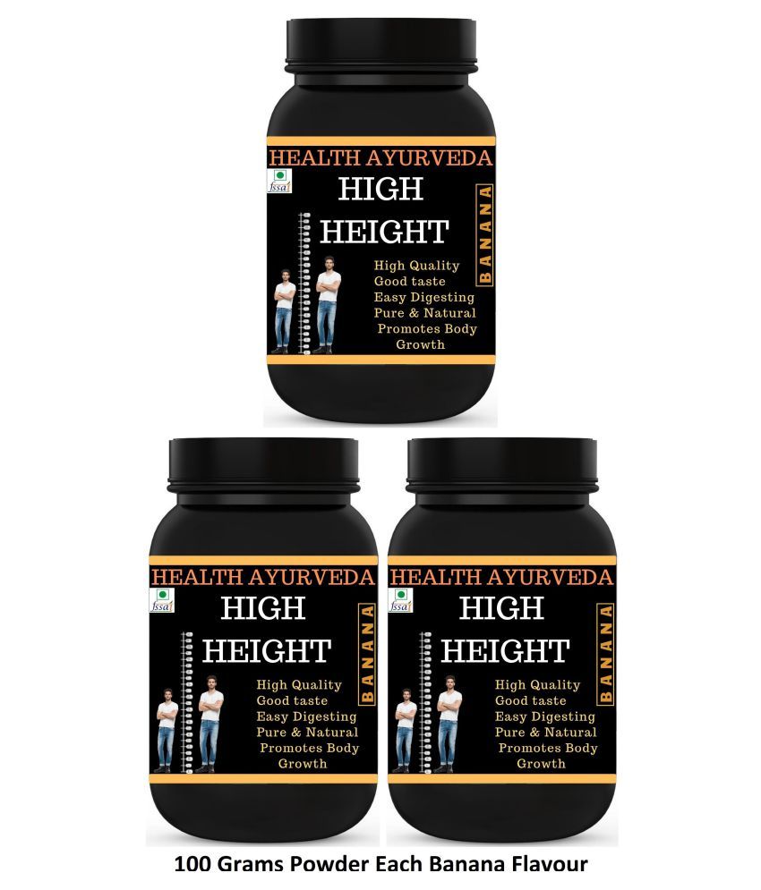 Health Ayurveda High Height Height Increase Powder 300 gm Pack of 3