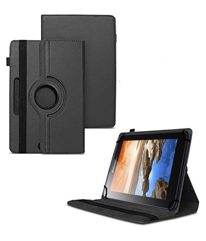 Lenovo Tab A7 50 A3500 Flip Cover By Tgk Black Cases Covers Online At Low Prices Snapdeal India