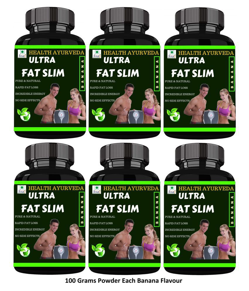 Health Ayurveda Ultra Fat Slim | Fat Cutter Powder 600 gm Pack Of 6